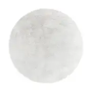 Shaddi Round Shaggy Soft Fluffy Fur Rug- White