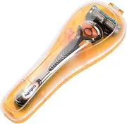 Nincha Manual Razor Travel Case Portable Plastic Manual Razor Trimmer Protector Orange