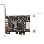 -PEX30016 3 Port IEEE 1394 Firewire 1394B & 1394A PCIe 1.1 X1 Card TI6434
