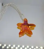 Swarovski Crystal Astrial Pink/ Orange 28mm Starfish 6721 Suncatcher / Prism