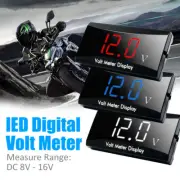 Mini 12V Led Waterproof Display Voltmeter Car Voltage Volt Gauge Panel Meter