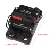 DC12V-42V Car Stereo Audio Inline Circuit Breaker Manual Reset(100A) LLI