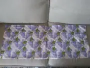 "Springtime Set Of 2 Lilac Designed W/Lavender Back Table Runners"