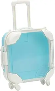 TTETTZ Doll Suitcases Box,Doll Luggage Box,Cute Doll Furniture Accessory, DIY Doll Toy, Dress up, for Boys Girls Kids, Blue