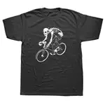 STAY WILD MOUNTAIN CYCLE BIKER T 恤 SKELETON RIDER 摩托車酷男 O 領上