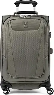 [Travelpro] Maxlite 5 Softside 2pc Set Expandable Carry On Luggage with 4 Spinner Wheels/Soft Underseat Tote, Lightweight Suitcase, Men and Women, Slate Green, Carry-on 21-Inch, Maxlite 5 Softside