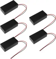 9V PP3 Battery Storage Holder Case with On/Off Switch Cover Black Plastic & 1007