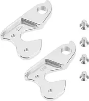 VGOL Pack of 2 Bicycle Front Derailleur Hanger Replacement for Rear Derailleur on Bicycle with Screws 2.24 x 1.38 Inch Silver