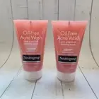 2× Neutrogena Pink Grapefruit Oil-Free Acne Wash Foaming 4.2 oz