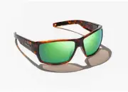 Bajio Sunglasses VEG121112 Vega Green Mirror Glass Brown Tortoise Matte