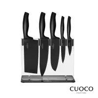 在飛比找松果購物優惠-【義大利CUOCO】粉末鋼5刀6件組(切片刀、廚師刀、三德刀