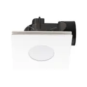 Mercator 290mm White Plug-In Square Exhaust Fan with Tri-Colour LED Light