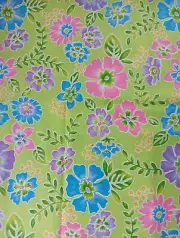 Zoe by Max & Nobie Fabric by MODA Floral on Green BOHO Whimsy OOP Quilting Craft
