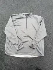 New Under Armour Sweater Mens 3XL XXXL Pullover Quarter Zip Gray Sweatshirt