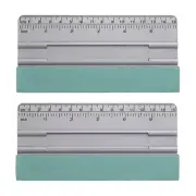 2pcs Vinyl Squeegee Felt Edge 6" Squeegee Felt Fabric Ruler, Grey