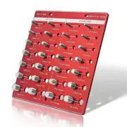 Thread Checker, 28 Nut and Bolt Thread Checker, Bolt and Nut Identifier Gauge...