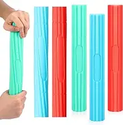 Wettarn 6 Pcs Twist Hand Exerciser Bars for Physical Therapy Relieves Tendonitis Pain & Improve Grip Strength - Tennis Elbow, Golfer's Elbow, Wrist, Forearms Pain Relief Hand Therapy Bar, 3 Colors