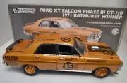 1:18 Ford Falcon XY GTHO Phase 3 1971 Bathurst Winner 50th Anniversary Gold