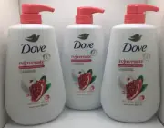 Dove Rejuvenating Body Wash, Pomegranate & Hibiscus Tea, 30.6 Oz (3PK)