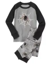 Nwt 12 18 mnth GYMBOREE Halloween Boys Spider Web Pajamas Gymmies