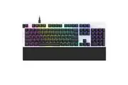 NZXT Full Size Mechanical Keyboard - White Gateron Red Switches, Volume Roller,