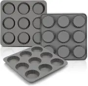Chocolate Almond Peanut Butter Cup Mold - (3PCS) 9 Cup Bite Size Fat Bombs Snack