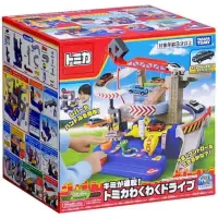 在飛比找momo購物網優惠-【TAKARA TOMY】機關轉轉軌道組 附小車 交通世界(