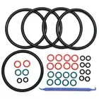 5 Sets COLOR CODED Gasket Set for Cornelius Home Brew Keg [w/ O-Ring Pick]