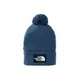 The North Face LOGO BOX POM BEANIE 保暖針織帽《藍色》3FN3/保 (8.4折)