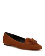 Veronica Beard Women's Cleo Snip Toe Tassel Detail Flats
