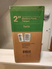 Mellow 2"Twin-Memory Foam Mattress Topper-Lavender Infused●Factory Sealed●