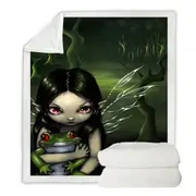 To Love a Frog and Fairy Throw Blanket