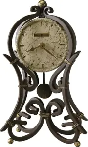 Vercelli Accent Mantel Clock, Classic round Design Analog Dial Quartz Movement,