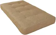 Kodiak Furniture Boho 8" Bunk Bed, Day Bed, Trundle Bed, Twin Size Spring Mattress, Linen Stone
