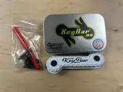 KeyBar Limited Golf Edition Milled Crater UV Overprint Aluminum w/ Black Ti Clip