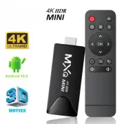 TV Stick Android 10 Quad Core 4K HD Play 2.4G Wifi Smart TV Box Media Player New