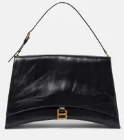 [Balenciaga] Balenciaga Crush Large leather shoulder bag One Size black