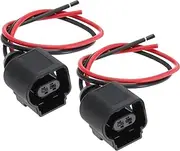 SING F LTD 2X 2pin Automotive Repair Connector Harness Plug Compatible with Volkswagen, Compatible with Audi, Compatible with Seat, Compatible with Skoda 8K0973702