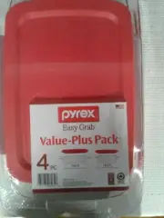 Pyrex 4 Piece Value Plus Baking Dishes With Covers