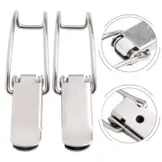2PCS Lron Cabinet Box Hasp Lock Spring Latch Lock For Storage Cabinet Hardware