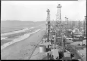Venice oil field looking south from near Washington Street January - Old Photo