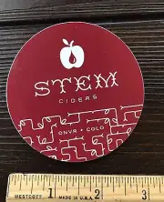 Denver STEM CIDERS BREWERY BEER STICKER Colorado Brew Brewing CO Stems Cider