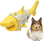 Dog Food Dispenser Toy | Puppy Teeth Cleaning Chewer | Interactive Shark Shape Food Dispenser Chewing Toy for Training and Stress Relief