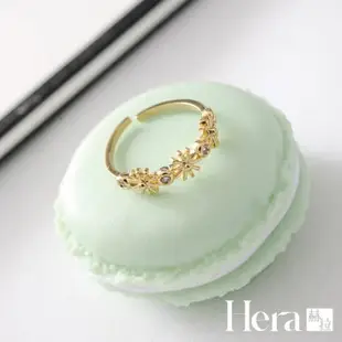 【Hera】赫拉 太陽的後裔宋慧喬同款水鑽太陽花開口戒指(飾品)