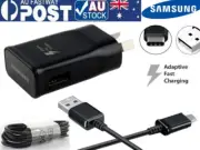 Genuine Samsung Fast wall charger Type-C cable Galaxy S20 S21 S22 S10 Note 10 9