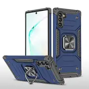 MCC Shockproof Samsung Galaxy Note 10 Heavy Duty Case Cover Ring Note10 [Dark Blue]