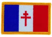 Patch Embroidered Patch Flag France Free de Gaulle Thermoadhesive