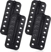 2 Pairs No Tie PU Leather Boot Zipper Inserts Tieless Laces 7...