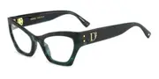 Dsquared2 D2 0133 6AK Women’s Glasses Green Size 53 - Private Health Rebate - Blue Light Block Available