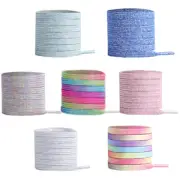 7 Pairs Elastic Tieless Shoelaces Athletic Shoes Accessory Shoe Laces Strings